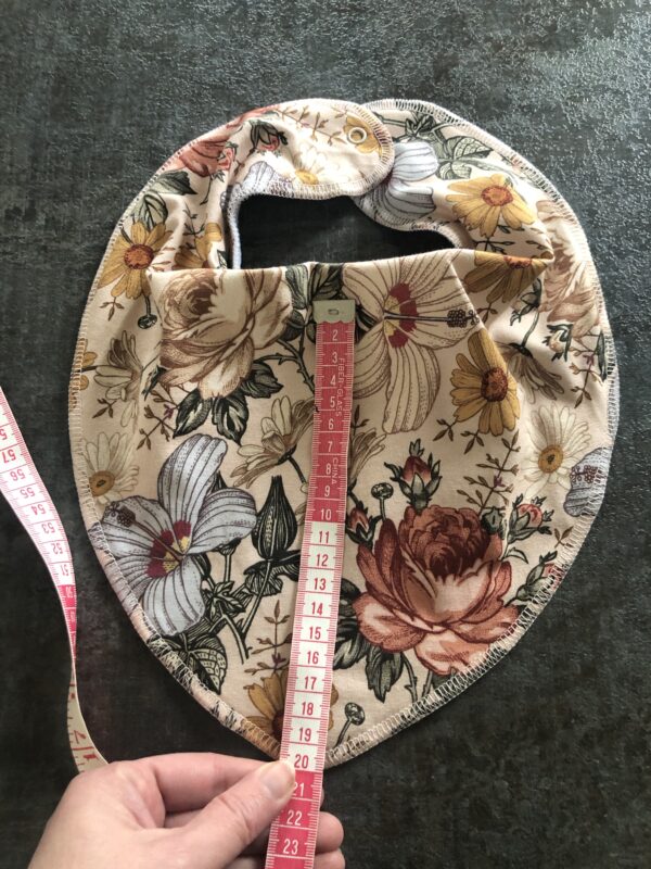 Savlesmæk 20cm sart rosa/ nude med blomster - Image 3