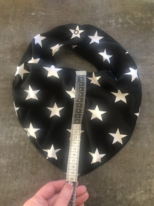 Savlesmæk 20cm sort med hvide stjerner - Image 3