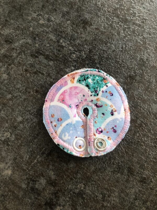 Sondepad i pastel farver med lidt glitter mønster