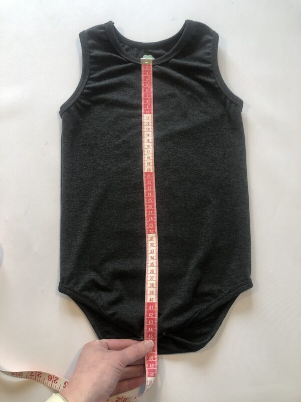 Bodystocking str 122 mørkegrå uden ærmer - Image 4