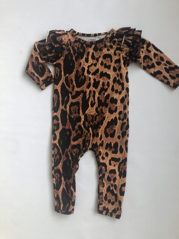 Heldragt str 74 med leopard prikker
